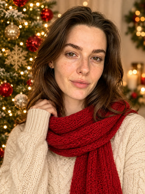 The Christmas photo generated from it